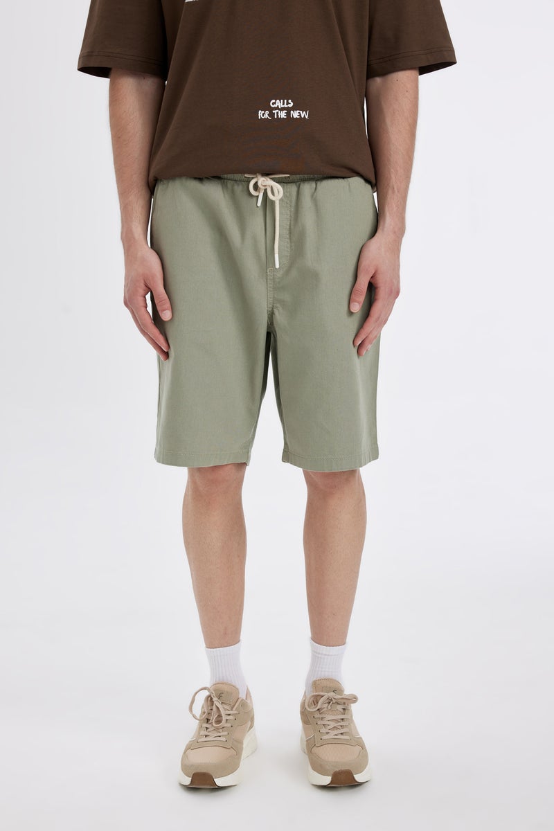 DeFacto Green Man Regular Fit Bermuda Shorts Casual - Image 3